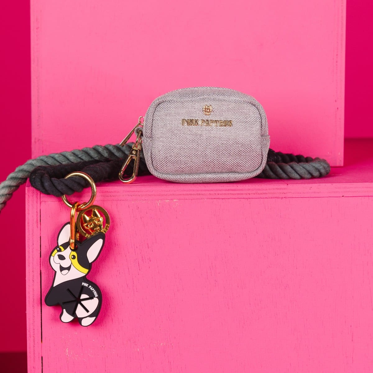 Back In Black Dog Harness Bundle | Pink Papyrus