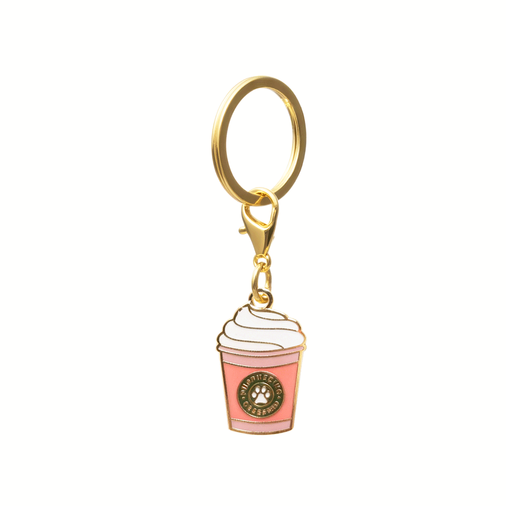 Puppuccino Pet Charm | Pink Papyrus