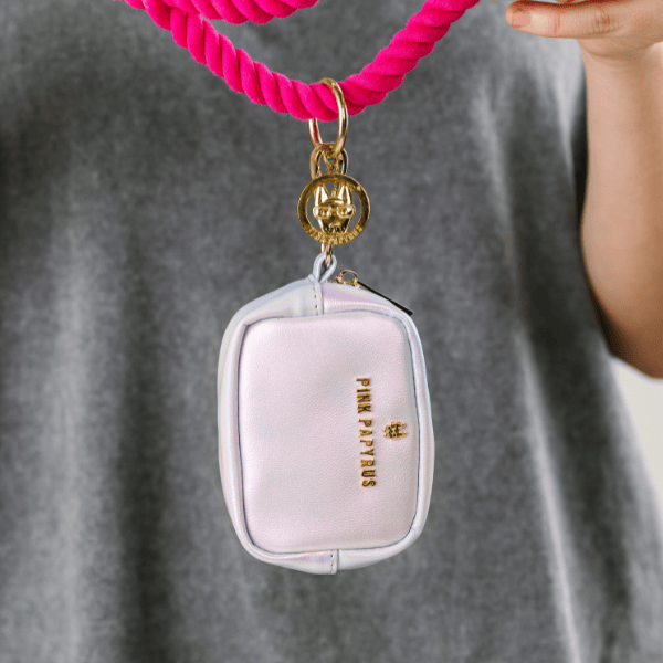 Calliope Waste Bag Holder & Treat Pouch | Pink Papyrus