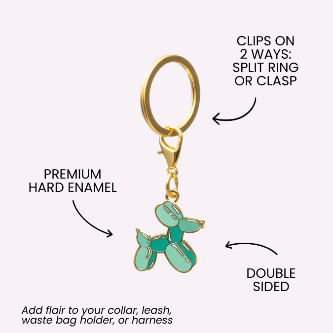 Balloon Dog Pet Charm