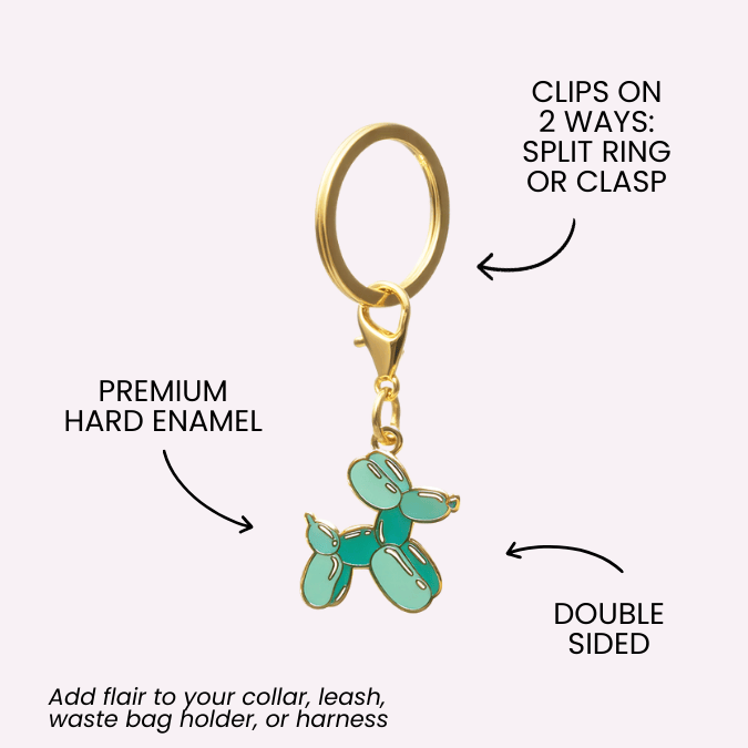 Balloon Dog Pet Charm | Pink Papyrus