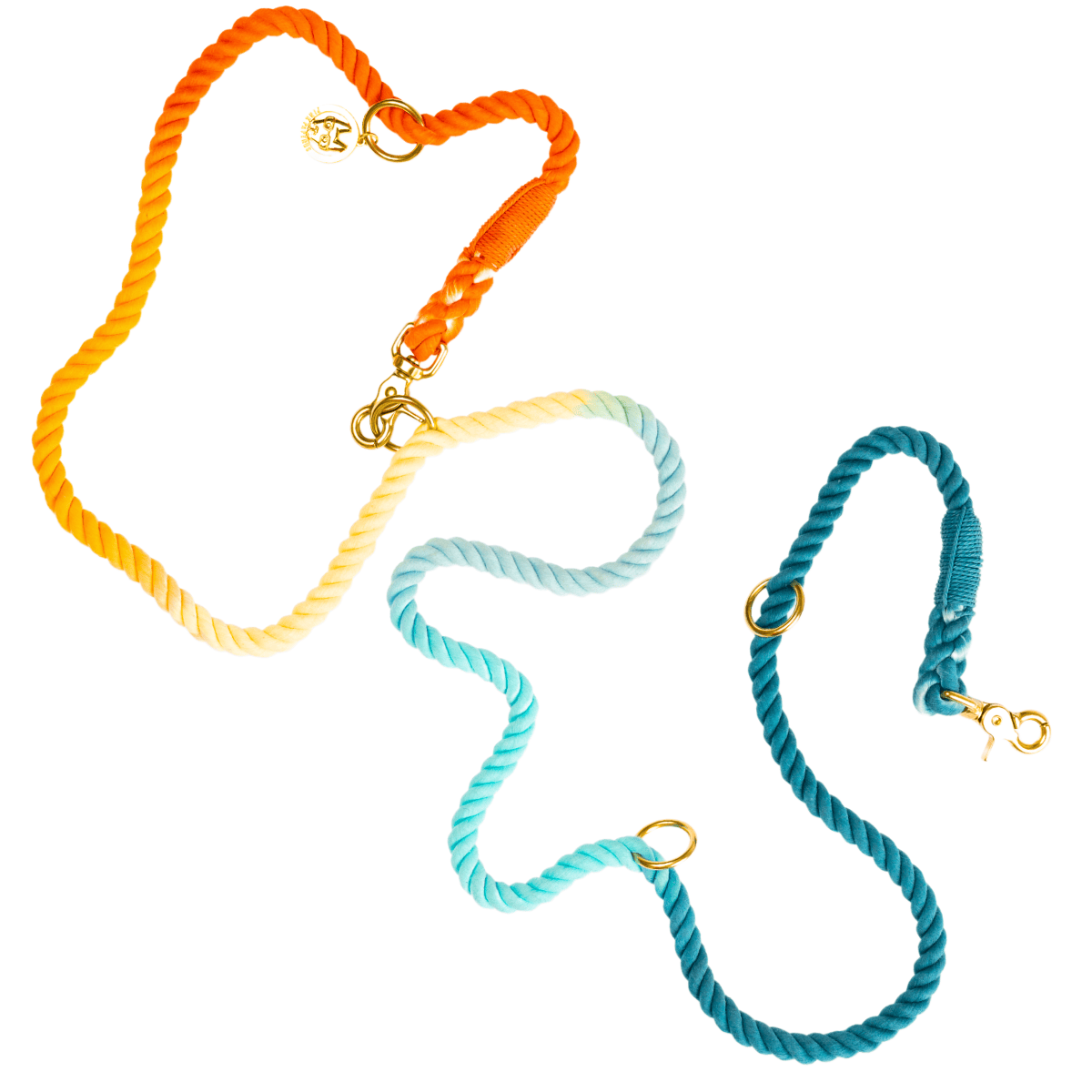 Beau Hands-Free Rope Dog Leash | Pink Papyrus