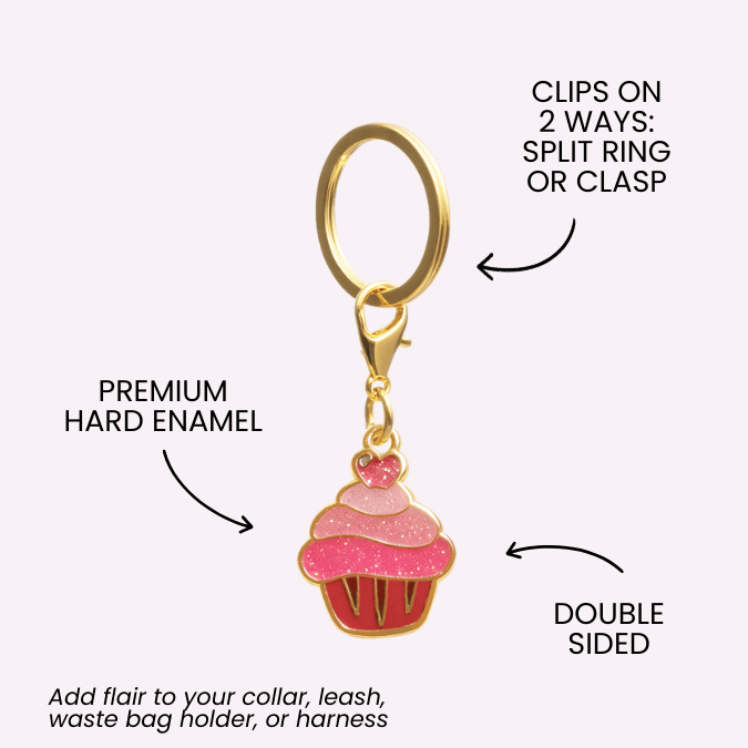 Cupcake Pet Charm | Pink Papyrus