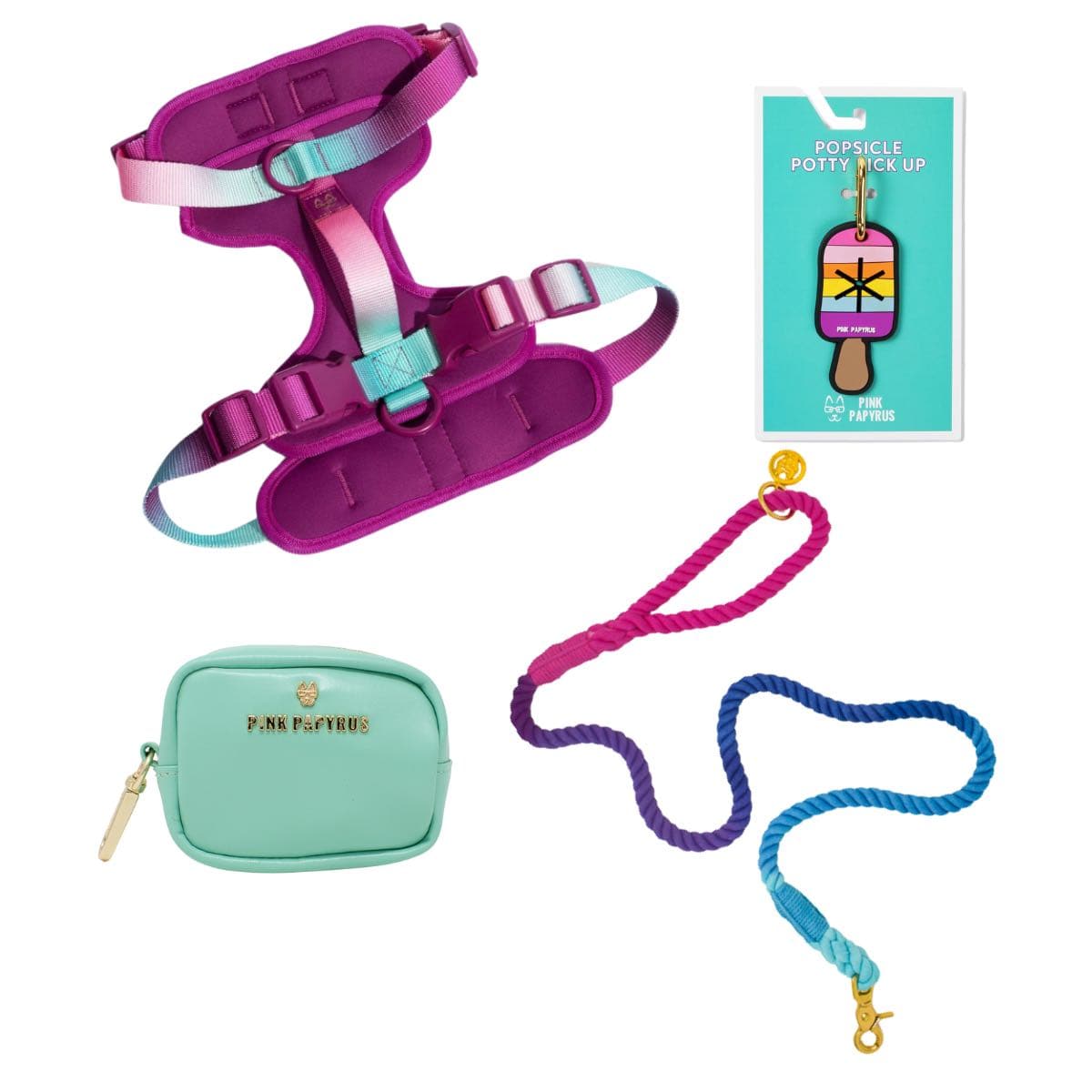 Purple Haze Dog Harness Bundle | Pink Papyrus
