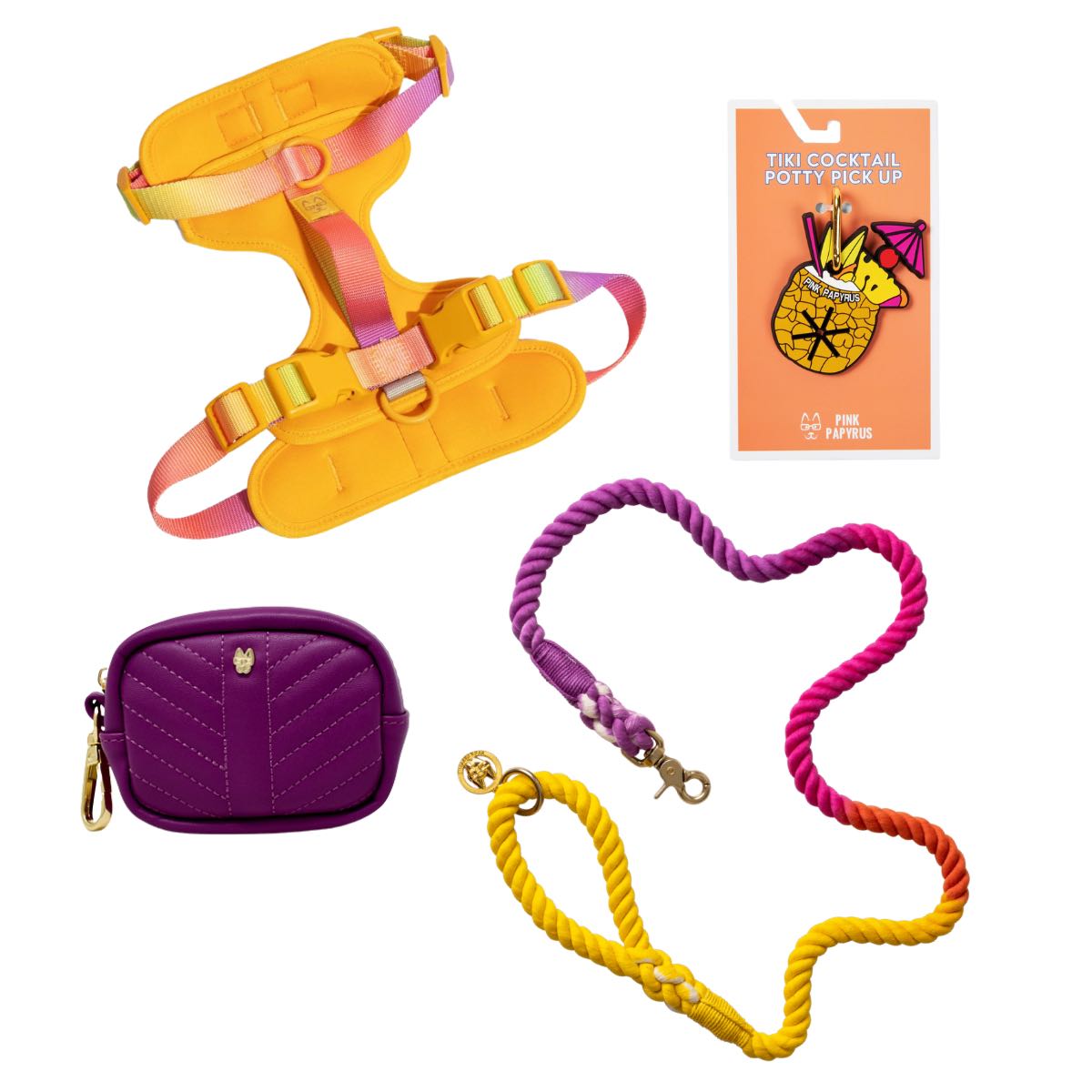Sunset Glow Dog Harness Bundle