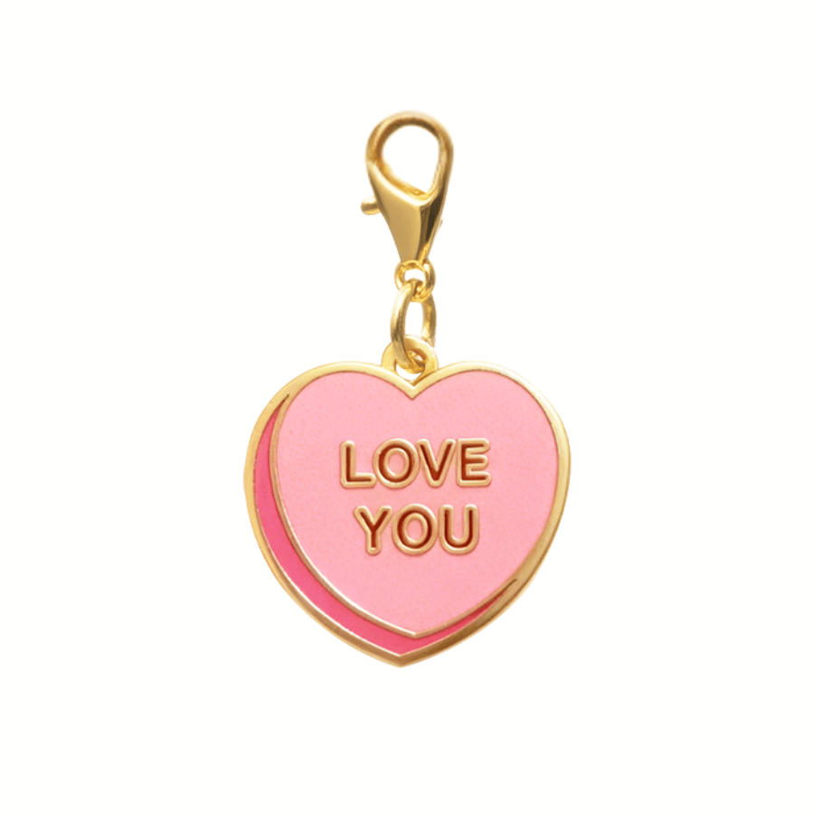 Love You Sweetheart Pet Charm | Pink Papyrus