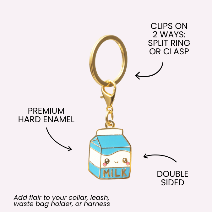Milk Pet Charm | Pink Papyrus
