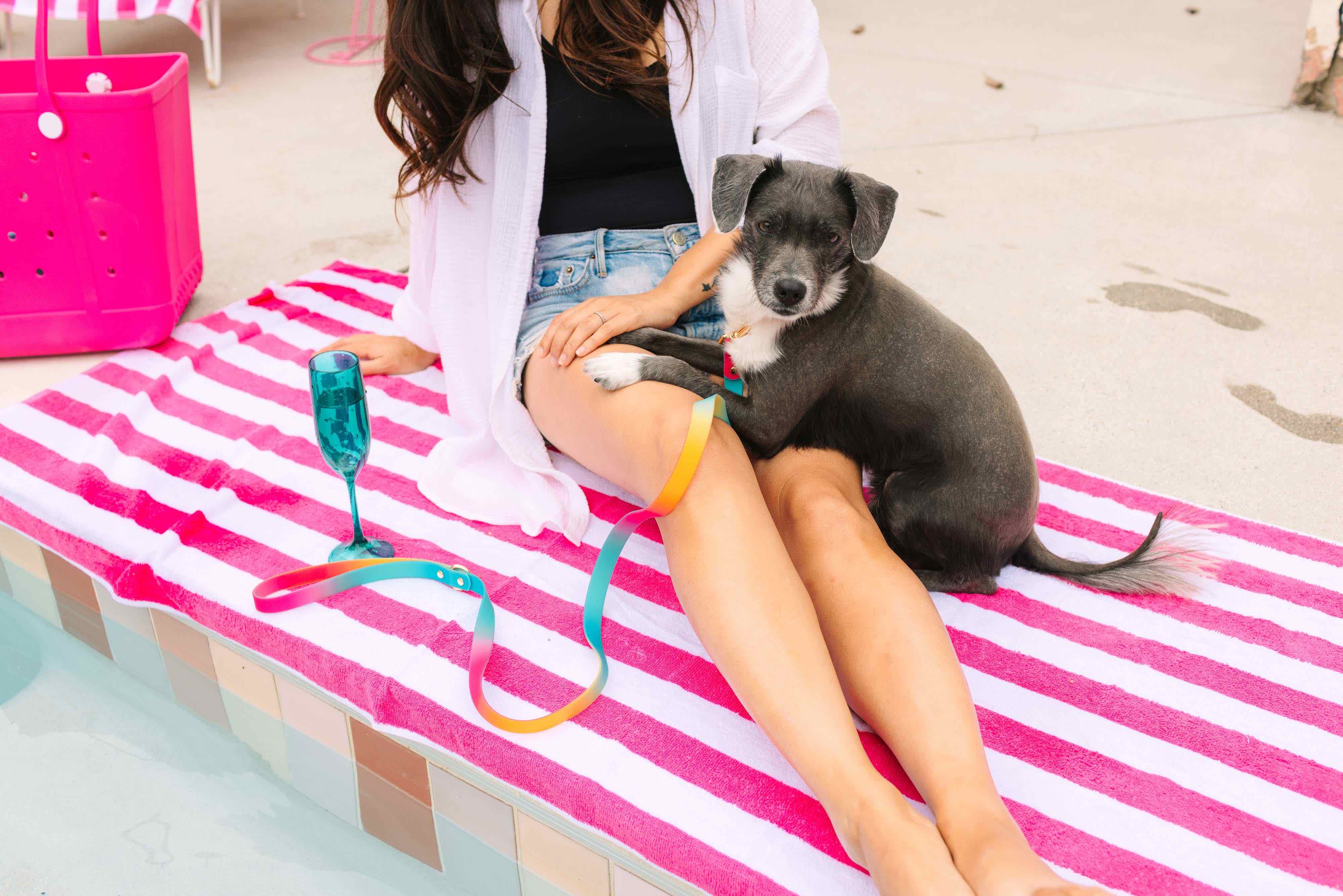 Pippa All Weather Dog Leash | Pink Papyrus