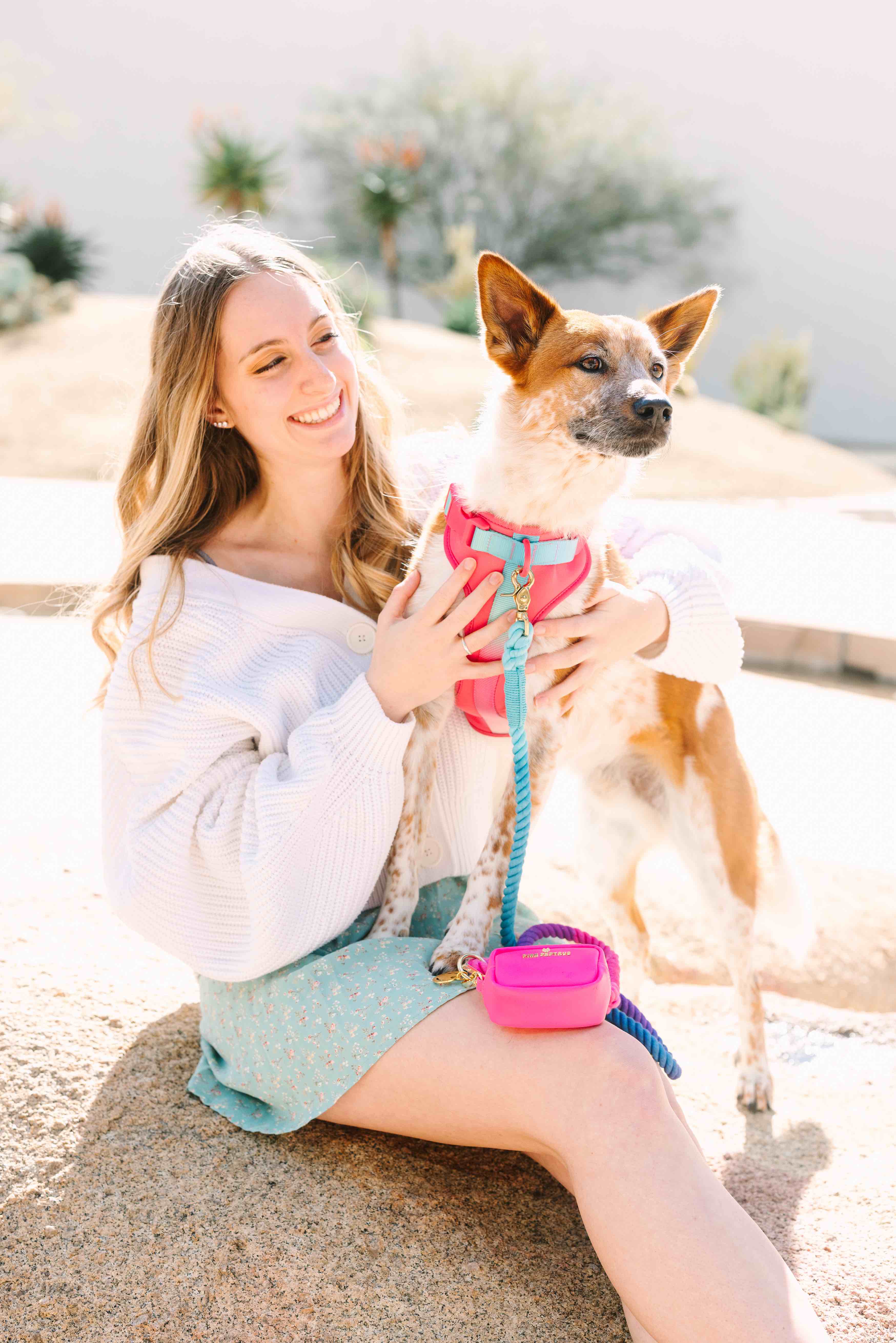 Stasia Dog Harness | Pink Papyrus