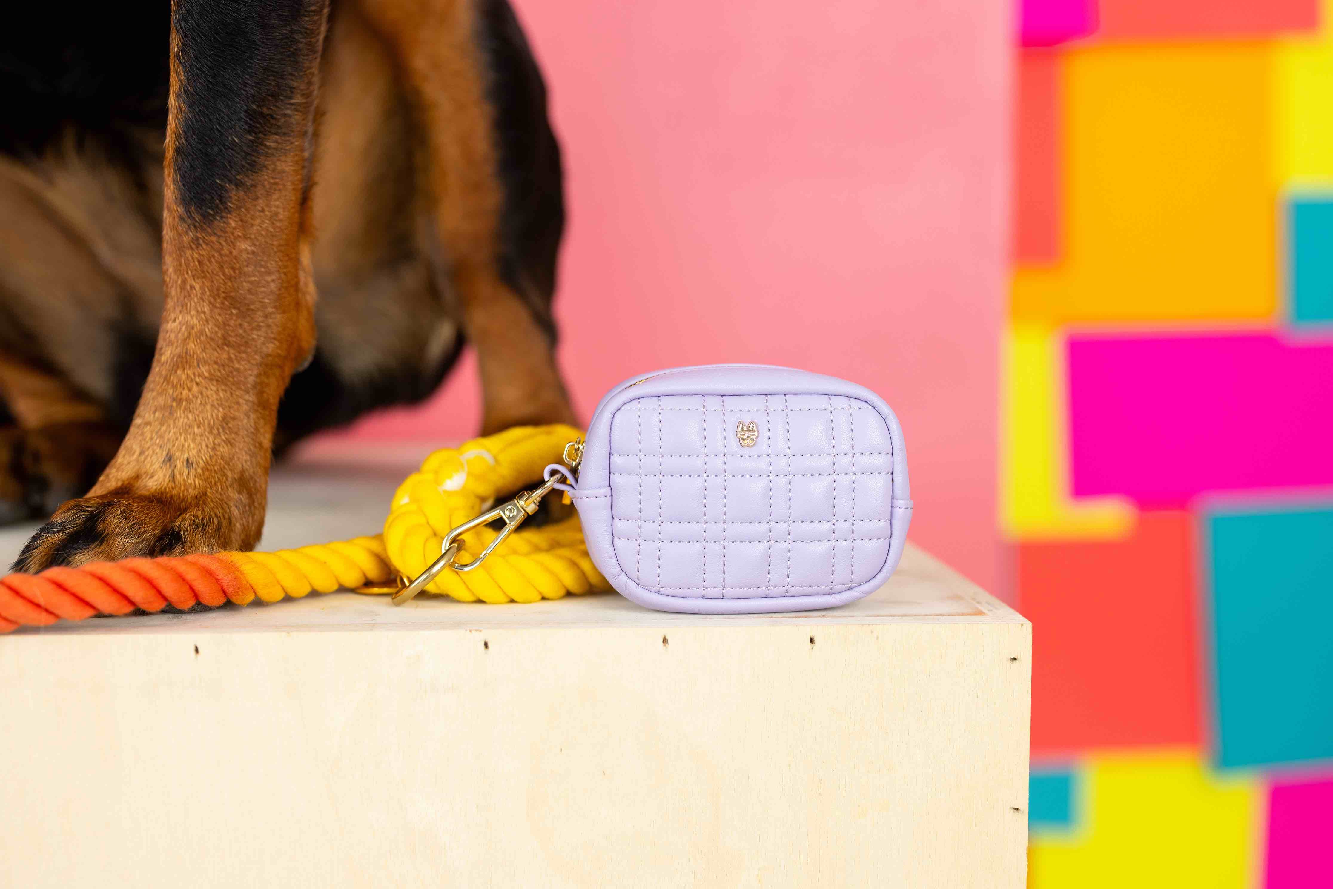 Ava Waste Bag Holder & Treat Pouch | Pink Papyrus