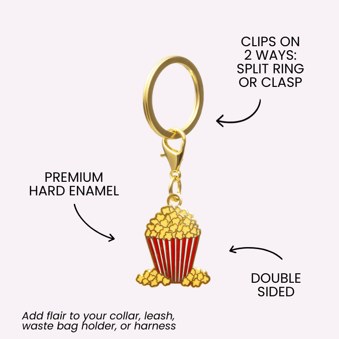 Popcorn Pet Charm | Pink Papyrus