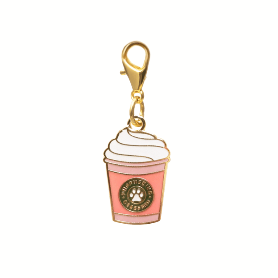 Puppuccino Pet Charm | Pink Papyrus