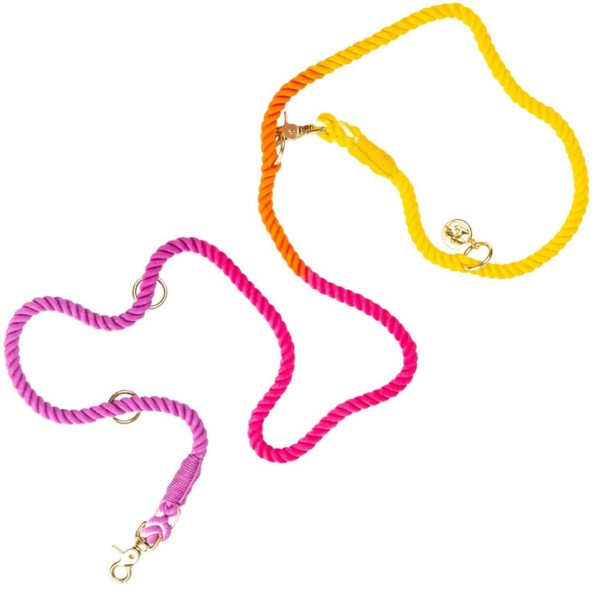 Roxy Hands-Free Rope Dog Leash | Pink Papyrus