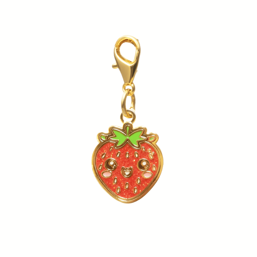 Strawberry Pet Charm | Pink Papyrus