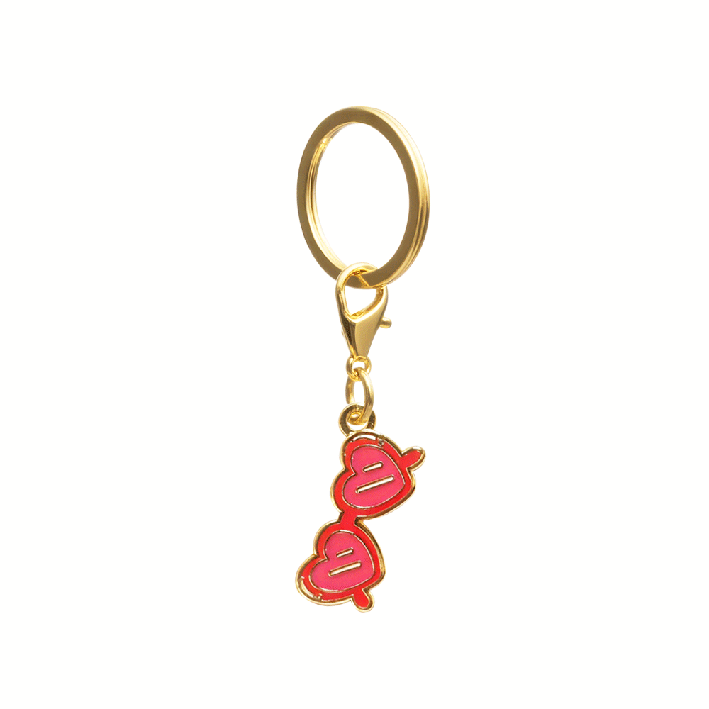 Sunglasses Pet Charm | Pink Papyrus