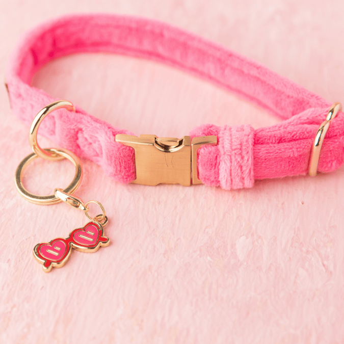 Sunglasses Pet Charm | Pink Papyrus