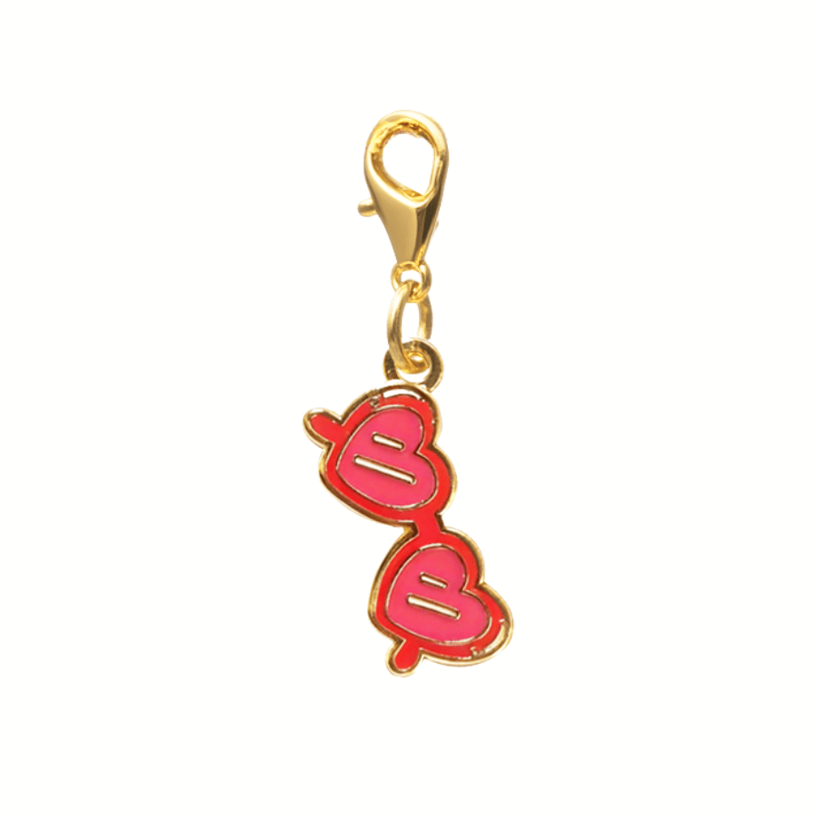 Sunglasses Pet Charm | Pink Papyrus