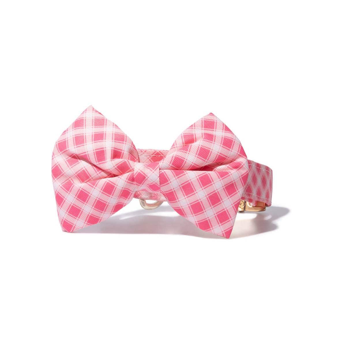 Sutton Bow Tie Dog Collar | Pink Papyrus