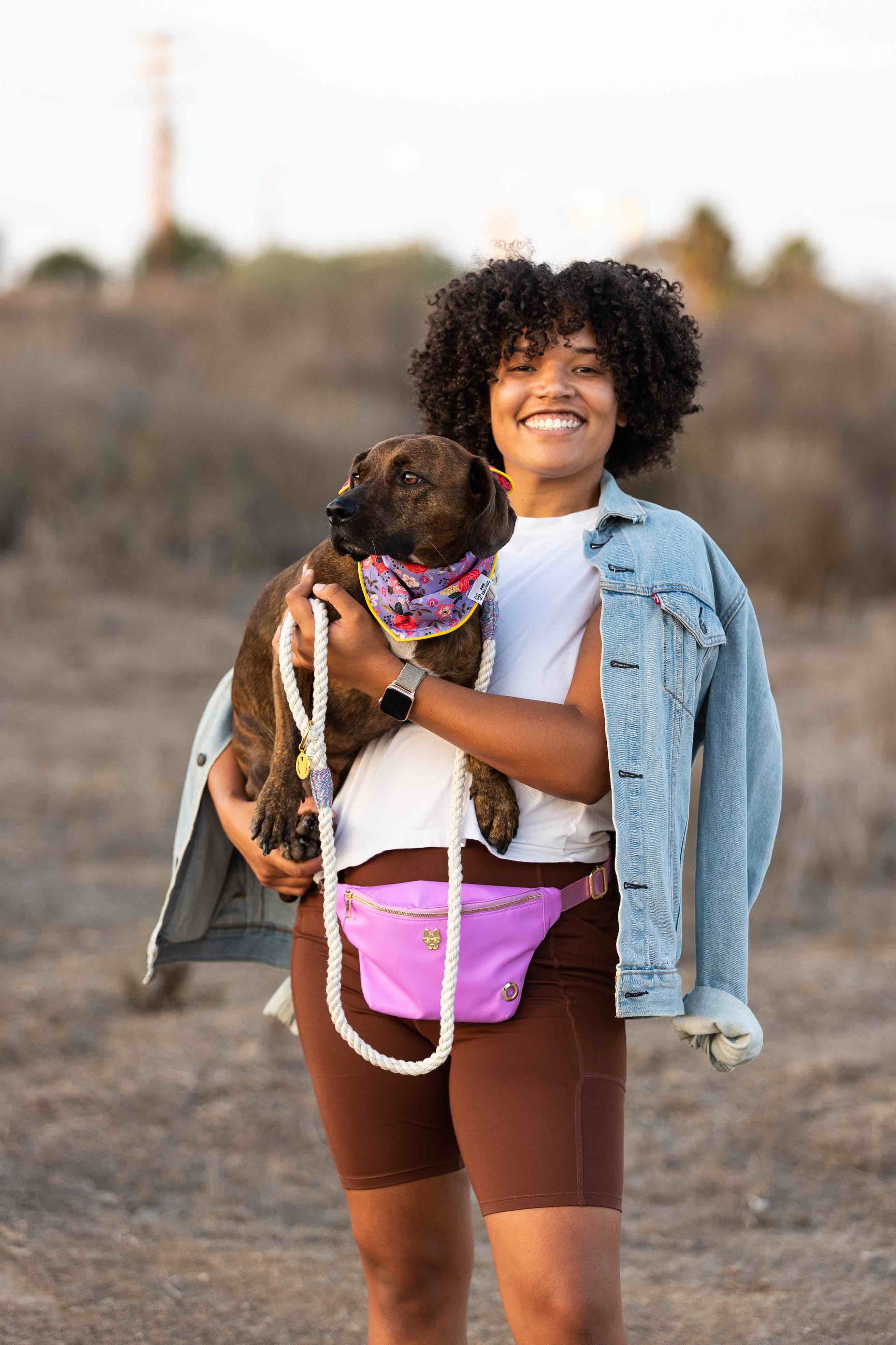 Vera Dog Bandana | Pink Papyrus