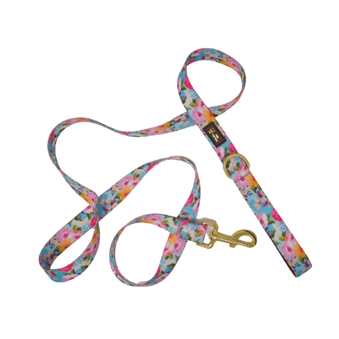 Emery Dog Leash | Pink Papyrus
