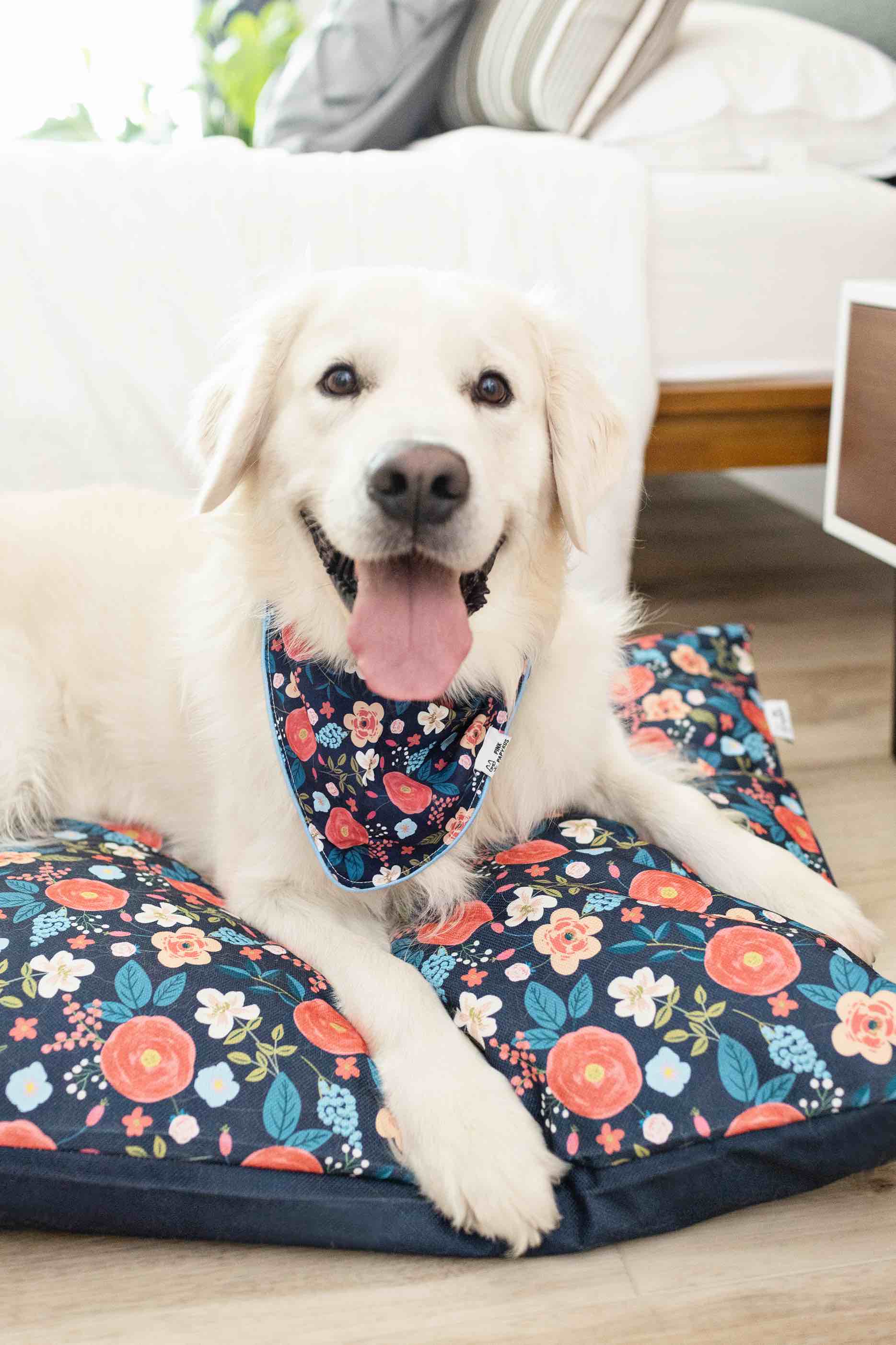 Riley Dog Bandana | Pink Papyrus