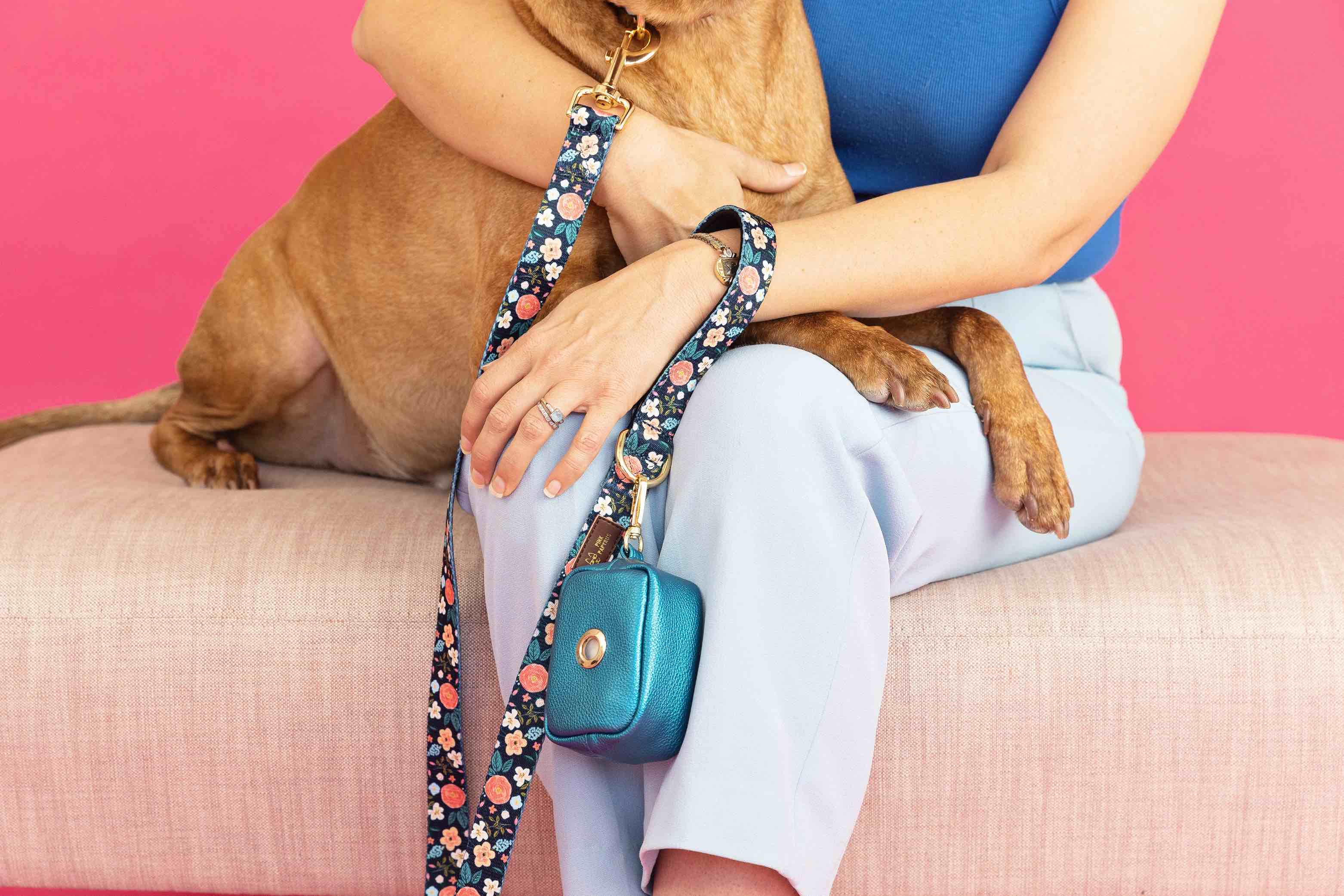 Riley Dog Leash | Pink Papyrus