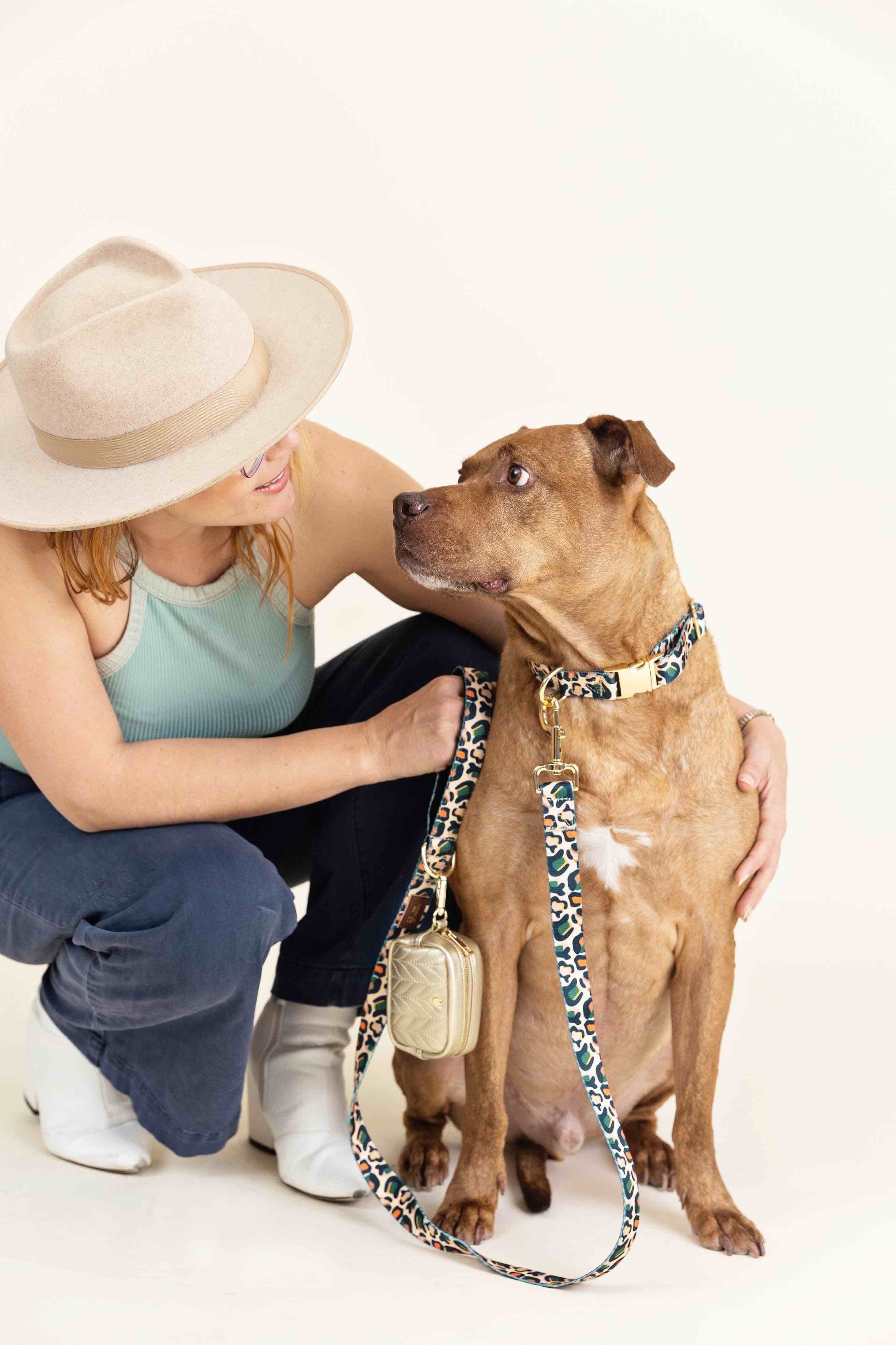 Beckett Dog Leash | Pink Papyrus