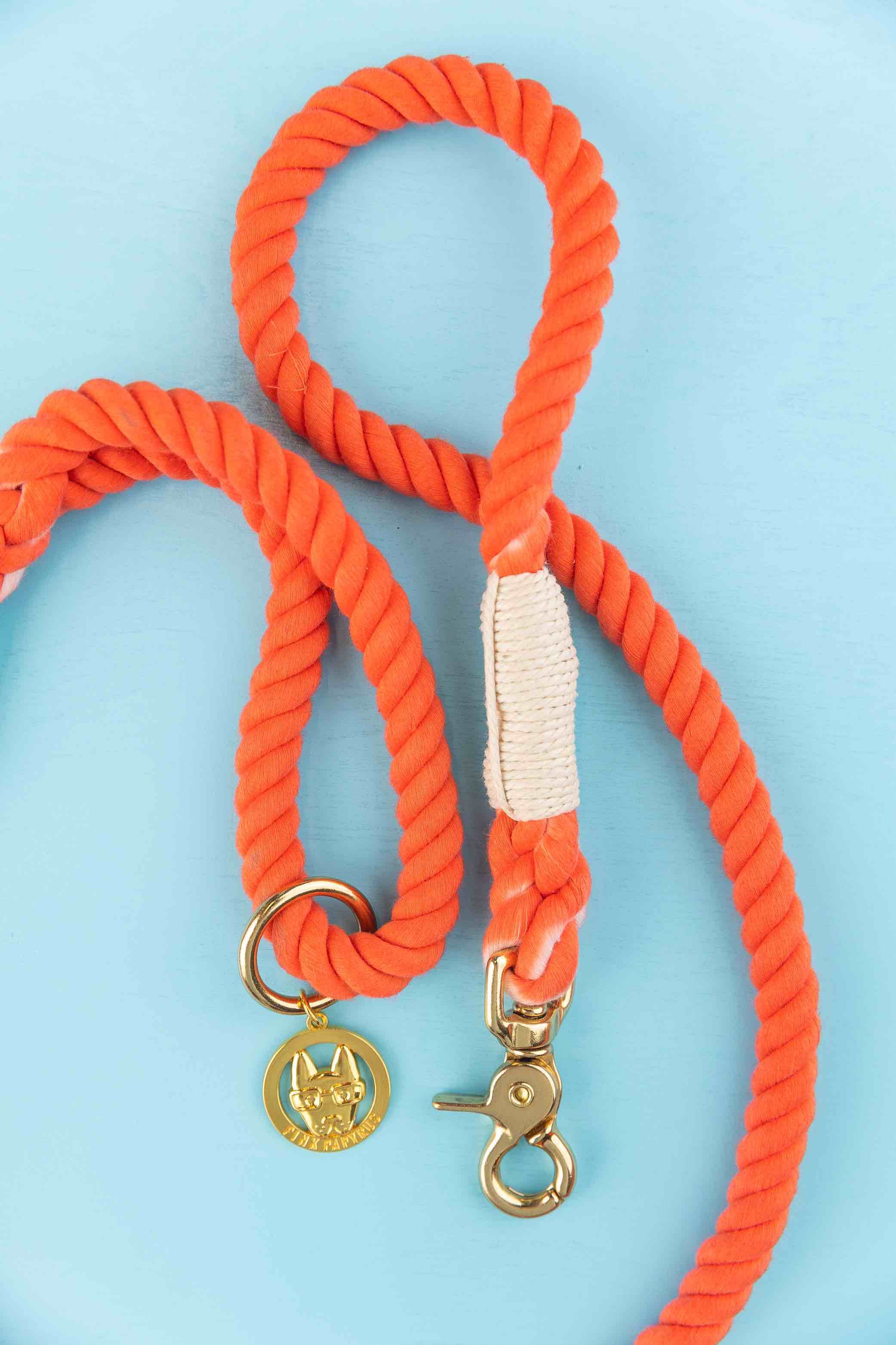Cora Rope Dog Leash | Pink Papyrus