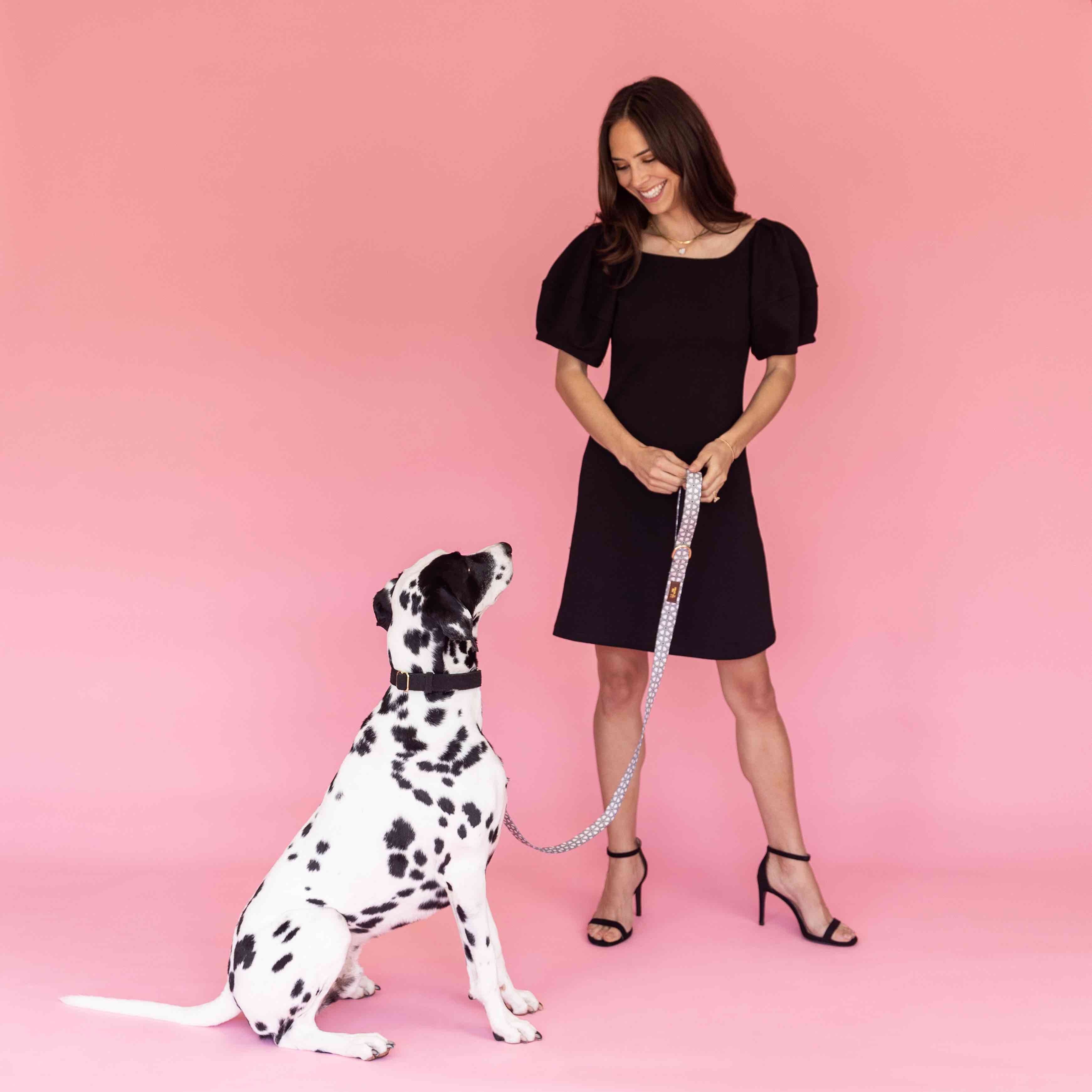Avery Dog Leash | Pink Papyrus