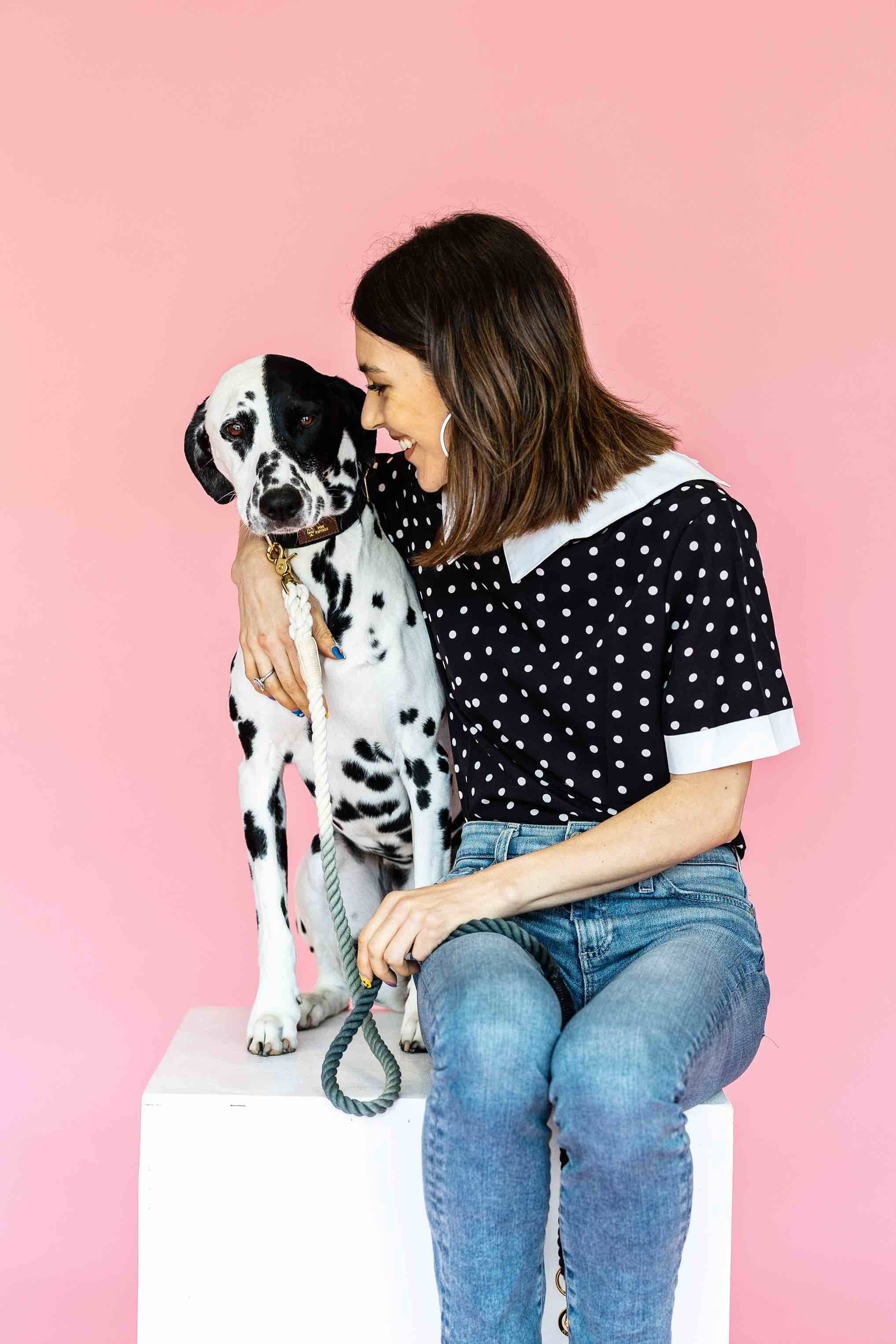 Cairo Rope Dog Leash | Pink Papyrus