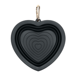 Onyx Heart Collapsible Bowl