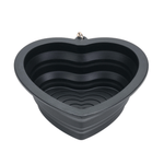 Onyx Heart Collapsible Bowl