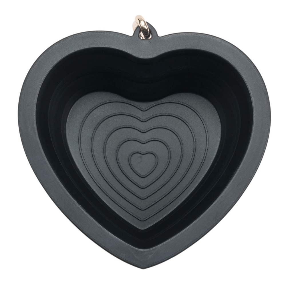 Onyx Heart Collapsible Bowl