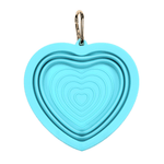 Aqua Heart Collapsible Bowl