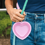 Bubblegum Heart Collapsible Bowl