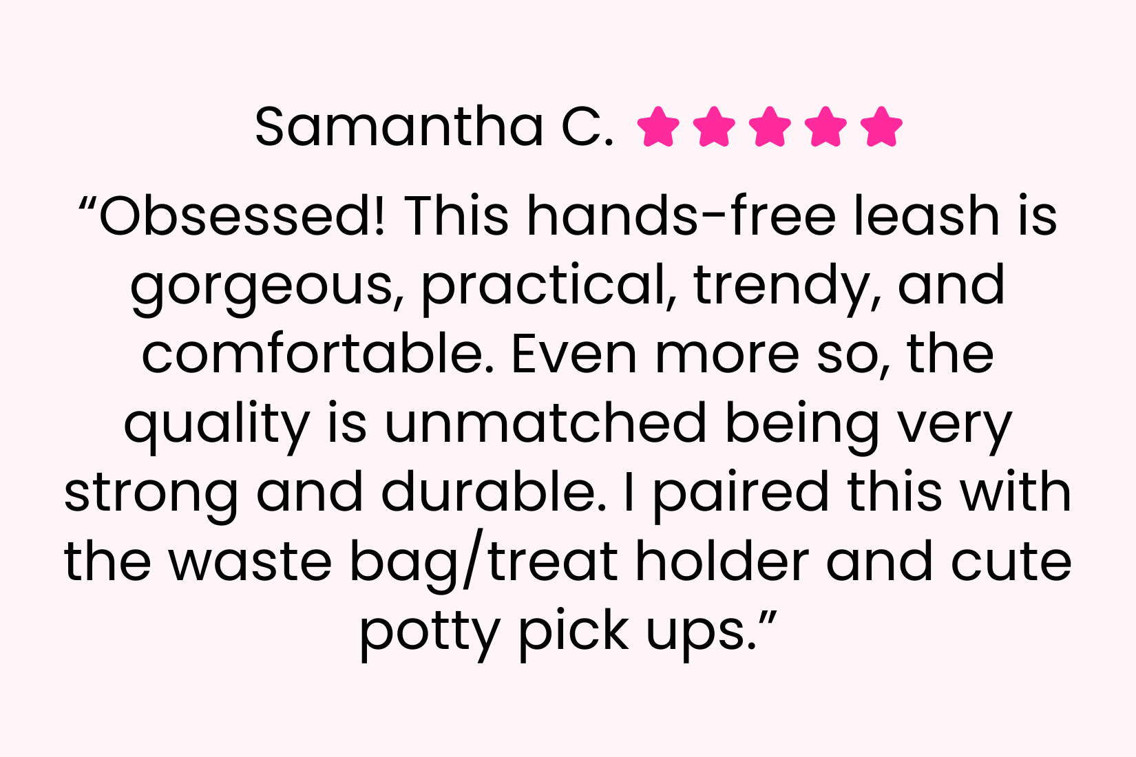Hands Free Rope Leash | pinkpapyrus.myshopify.com