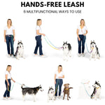 Alexandria Hands-Free Rope Dog Leash | Pink Papyrus