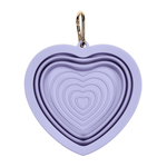Lavender Heart Collapsible Bowl