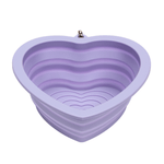 Lavender Heart Collapsible Bowl