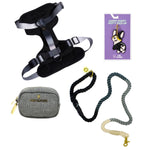 Back In Black Dog Harness Bundle | Pink Papyrus