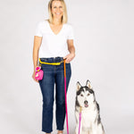 Roxy Hands-Free Rope Dog Leash | Pink Papyrus