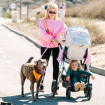 Roxy Hands-Free Rope Dog Leash | Pink Papyrus