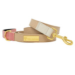 Lola Vegan Leather Dog Leash | Pink Papyrus